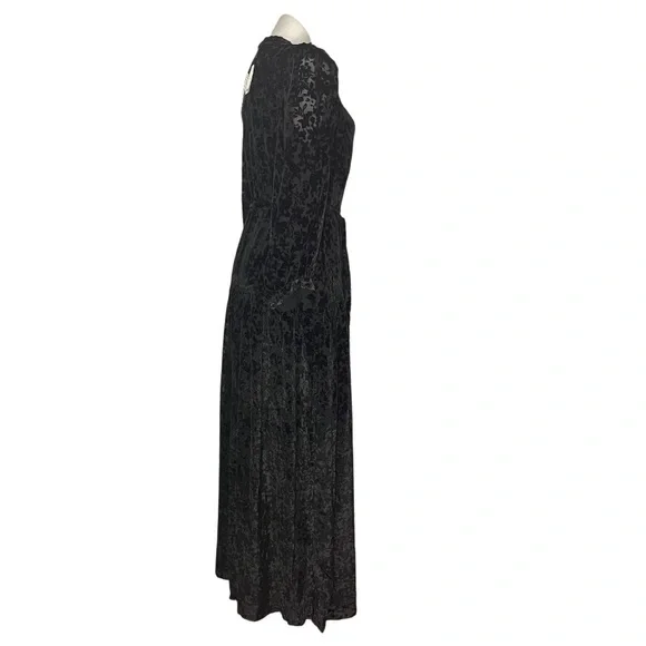 HALE BOB Heloise Solid Velvet Burnout Maxi Dress Womens Size Large NEW NWT - Picture 6 of 15